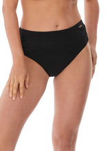 Load image into Gallery viewer, Fantasie Ottawa Matching Deep Gathered High Waist Bikini Brief (Black)