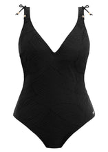Load image into Gallery viewer, Fantasie Ottawa Underwire Plunge One Piece Swimsuit (Black, Ink)