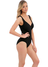 Load image into Gallery viewer, Fantasie Ottawa Underwire Plunge One Piece Swimsuit (Black, Ink)