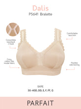 Load image into Gallery viewer, Parfait Dalis Bra Sized Non-Underwire Modal & Lace J-Hook Bralette (Bare)