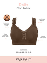 Load image into Gallery viewer, Parfait Dalis Bra Sized Non-Underwire Modal & Lace J-Hook Bralette (Deep Nude)