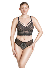 Load image into Gallery viewer, Parfait Mia Lace Strings Wireless Padded Bralette (Black)