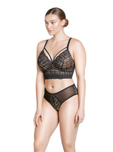 Load image into Gallery viewer, Parfait Mia Lace Strings Wireless Padded Bralette (Black)