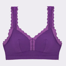 Load image into Gallery viewer, Parfait Dalis Bra Sized Non-Underwire Modal & Lace J-Hook Bralette (Amethyst)