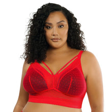 Load image into Gallery viewer, Parfait Mia Dot With Strings Wireless Padded Bralette (Racing Red)