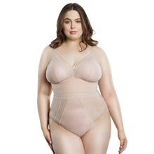 Load image into Gallery viewer, Parfait Mia Dot Strappy Wireless Padded Thong Bodysuit (Cameo Rose)