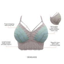 Load image into Gallery viewer, Parfait Mia Lace Strings Wireless Padded Bralette (Sandstone)