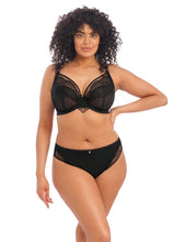 Load image into Gallery viewer, Elomi Priya Plunge Unlined Underwire Bra (Black + Haute Red)