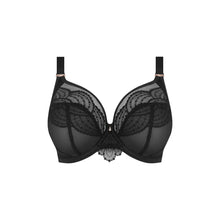 Load image into Gallery viewer, Elomi Priya Plunge Unlined Underwire Bra (Black + Haute Red)