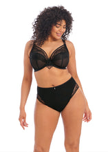 Load image into Gallery viewer, Elomi Priya Plunge Unlined Underwire Bra (Black + Haute Red)