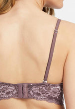 Load image into Gallery viewer, Montelle Cup Sized Non-Underwire Convertible Lace Bralette (Blush, Almond Spice)