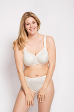 Load image into Gallery viewer, Ulla Viola Full Coverage Padded Strap Underwire Bra Black + Champagne H - L Cup