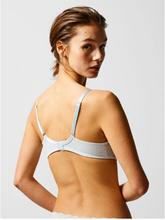 Load image into Gallery viewer, Passionata Brooklyn Ballad Blue Lacey Plunge Moulded Underwire Bra