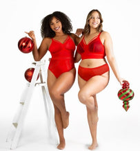 Load image into Gallery viewer, Parfait Mia Dot Strappy Wireless Padded Thong Bodysuit (Racing Red)