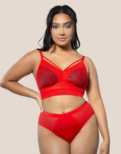 Load image into Gallery viewer, Parfait Mia Dot With Strings Wireless Padded Bralette (Racing Red)