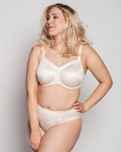 Load image into Gallery viewer, Ulla Viola Full Coverage Padded Strap Underwire Bra Black + Champagne H - L Cup