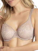 Load image into Gallery viewer, Empreinte Melody Lace Seamless Full Cup Padded Strap Underwire Bra (Black + Rose)