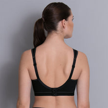Load image into Gallery viewer, Anita Momentum Seamless Non-Underwire Sports Bra (Black + Desert)