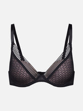 Load image into Gallery viewer, Passionata Manhattan Plunge Light Lace T-Shirt Underwire Bra (Black)