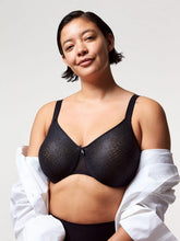 Load image into Gallery viewer, Chantelle C Magnifique Smooth Minimizer T-shirt Underwire Bra (Black + Nude Sand)