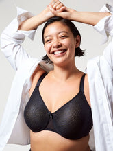 Load image into Gallery viewer, Chantelle C Magnifique Smooth Minimizer T-shirt Underwire Bra (Black + Nude Sand)