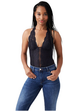 Load image into Gallery viewer, B Tempt'd Ciao Bella (ALL COLOURS) Mesh Thong Halter Bodysuit