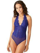 Load image into Gallery viewer, B Tempt'd Ciao Bella (ALL COLOURS) Mesh Thong Halter Bodysuit
