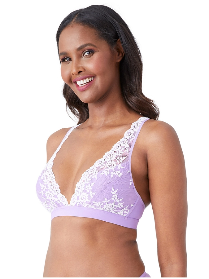 Wacoal Embrace Lace Wirefree Bra in Delicious White