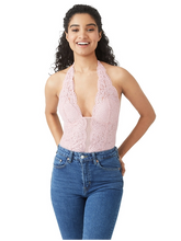 Load image into Gallery viewer, B Tempt'd Ciao Bella (ALL COLOURS) Mesh Thong Halter Bodysuit