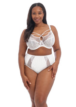 Load image into Gallery viewer, Elomi Brianna Full Cup Plunge Strings Underwire Unlined Bra (Black + White)