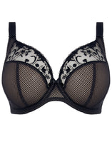 Load image into Gallery viewer, Elomi Charley Non-Padded Plunge J-Hook Underwire Bra (Jet Black + Ballet Pink)