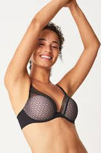 Load image into Gallery viewer, Passionata Manhattan Plunge Light Lace T-Shirt Underwire Bra (Black)