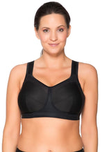 Load image into Gallery viewer, Ulla Kate Non-Padded Wirefree Padded Strap Sports Bra (Black)