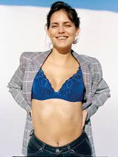 Load image into Gallery viewer, Chantelle Blue Orangerie Lace Plunge Underwire Bra