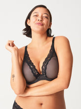 Load image into Gallery viewer, Passionata Brooklyn Foam Plunge Lace Underwire Bra (Black, Talc)