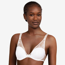 Load image into Gallery viewer, Passionata White Maddie Plunge Lightly Lined Underwire Bra