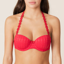 Load image into Gallery viewer, Marie Jo Avero Padded Balcony Convertible Straps Underwire Bra (Scarlet + Pearly Pink)