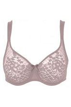 Load image into Gallery viewer, Empreinte Melody Lace Seamless Full Cup Padded Strap Underwire Bra (Black + Rose)