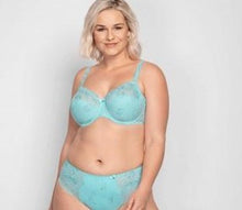 Load image into Gallery viewer, Ulla Carla Full Coverage Embroidered Underwired Bra Mint