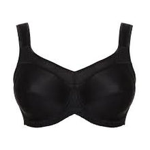 Load image into Gallery viewer, Ulla Kate Non-Padded Underwired Padded Strap Sports Bra (Black)