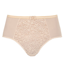 Load image into Gallery viewer, Empreinte Allure Matching High Waisted Brief (Black &amp; Amande)
