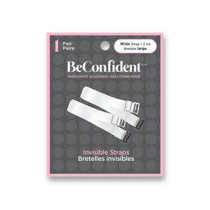 Be Confident Wide Clear Bra Straps