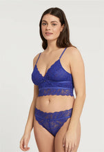 Load image into Gallery viewer, Fleur&#39;t Honey &amp; Moon Longline Bralette (Sapphire)
