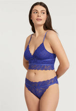 Load image into Gallery viewer, Fleur&#39;t Honey &amp; Moon Longline Bralette (Sapphire)
