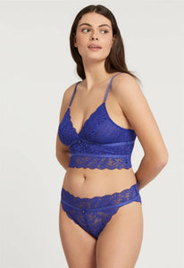 Fleur't Honey & Moon Longline Bralette (Sapphire)