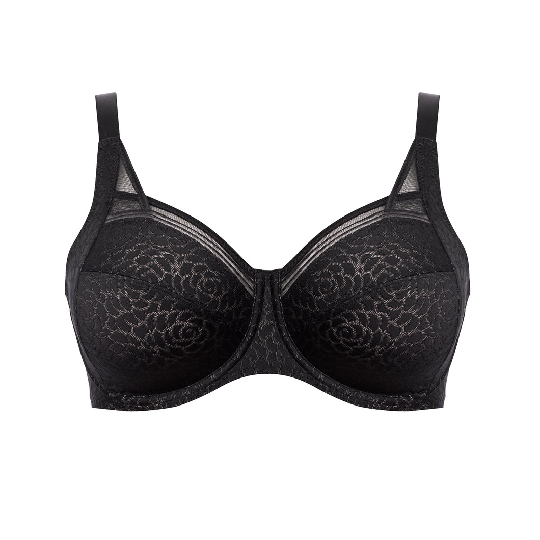 Ulla Romy Full Coverage Underwire Bra (Black)