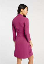 Load image into Gallery viewer, Fleur&#39;t Iconic Tie Robe Cranberry Pointelle
