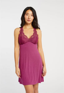 Fleur't Iconic Chemise Cranberry Pointelle