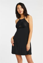 Load image into Gallery viewer, Fleur&#39;t Parisian Nights High Neck Chemise (Black)
