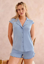 Load image into Gallery viewer, Fleur&#39;t Shortie PJ Set (Bluebell)
